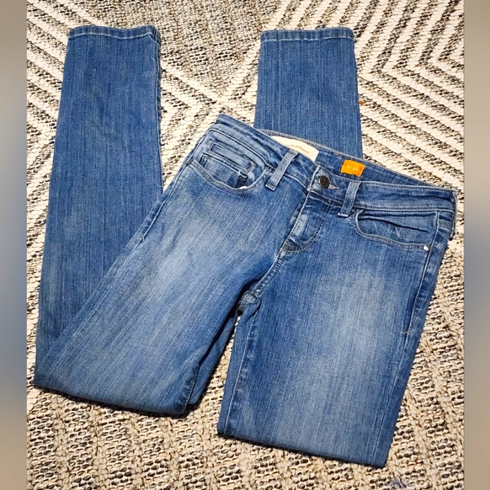 Pilcro and the Letterpress Blue Skinny Jeans 26